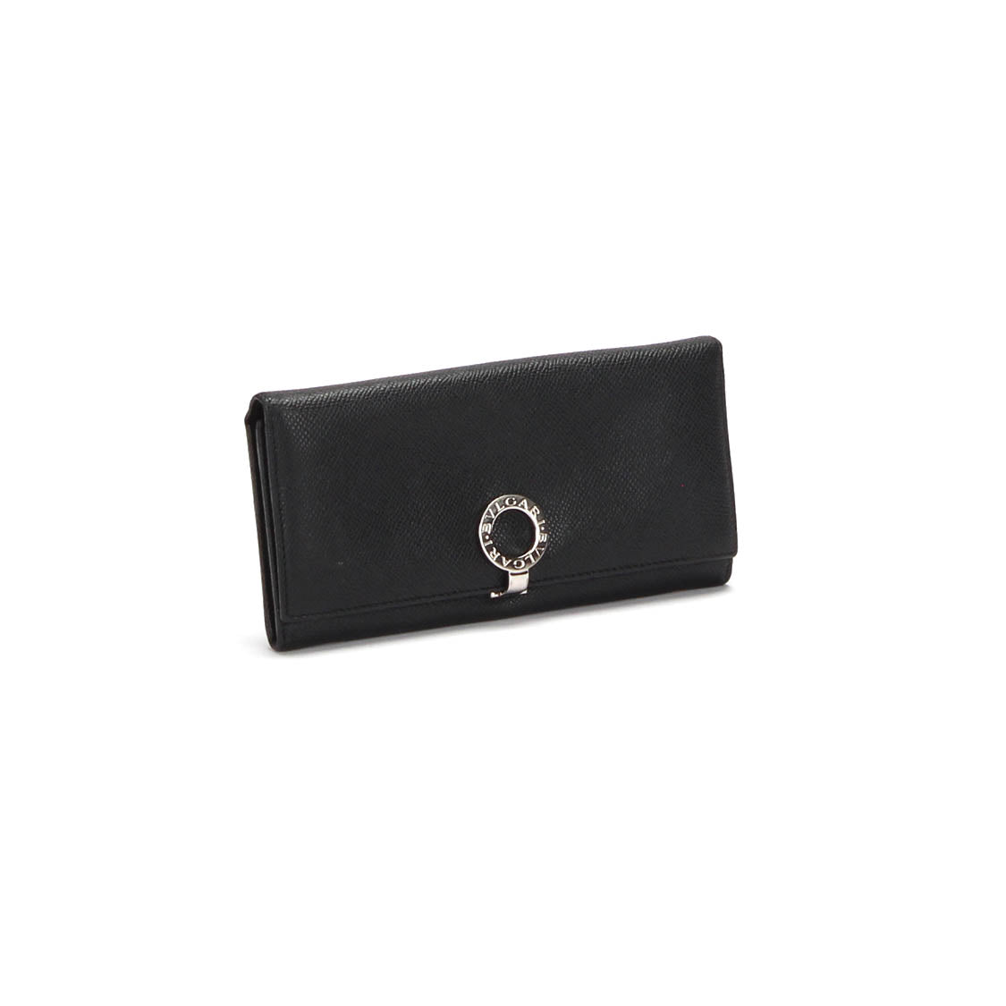 Clip Leather Long Wallet