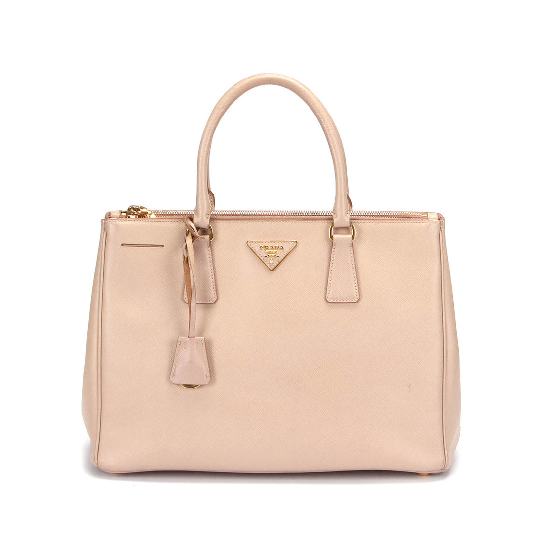 Saffiano Double Zip Galleria Tote Bag