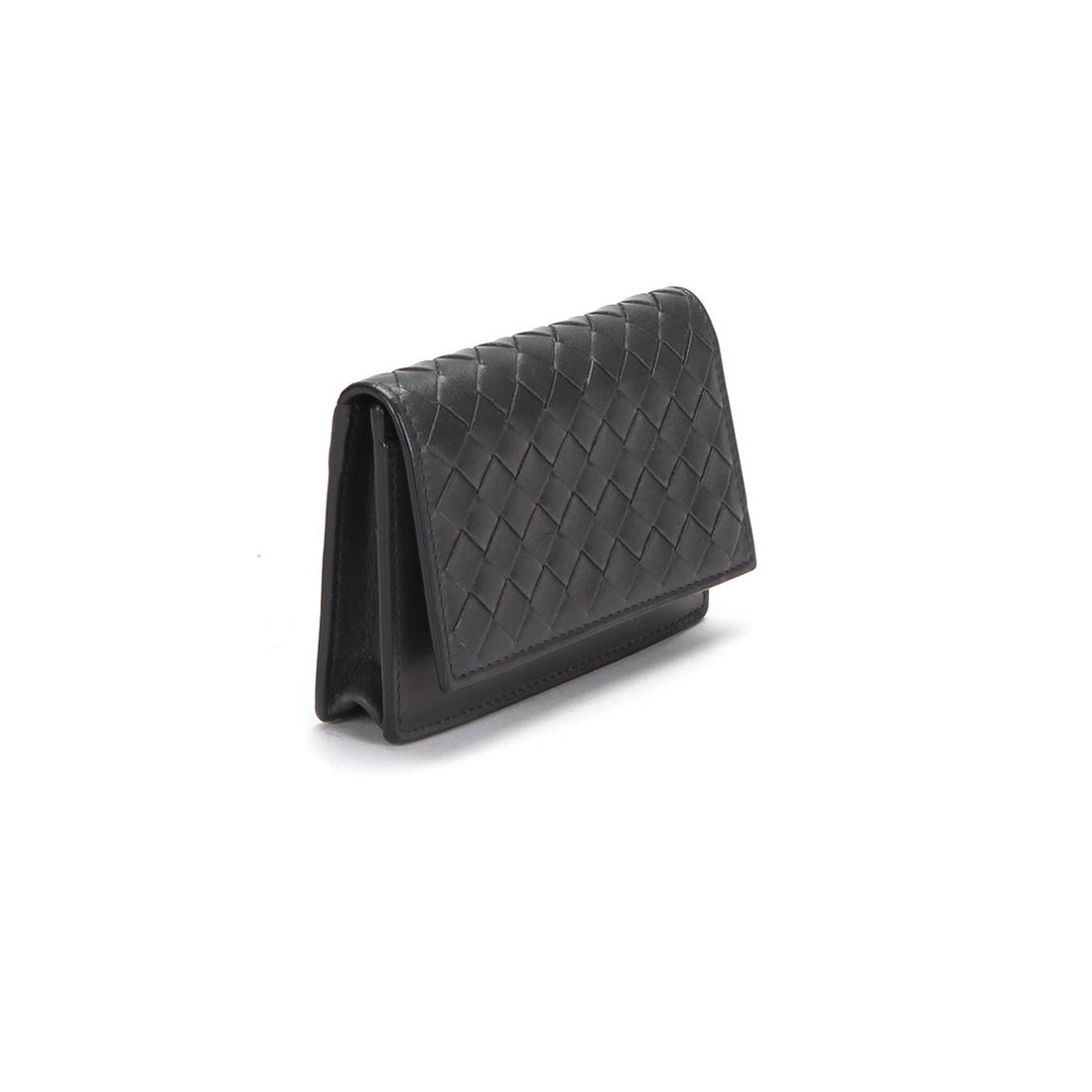 Intrecciato Leather Small Wallet