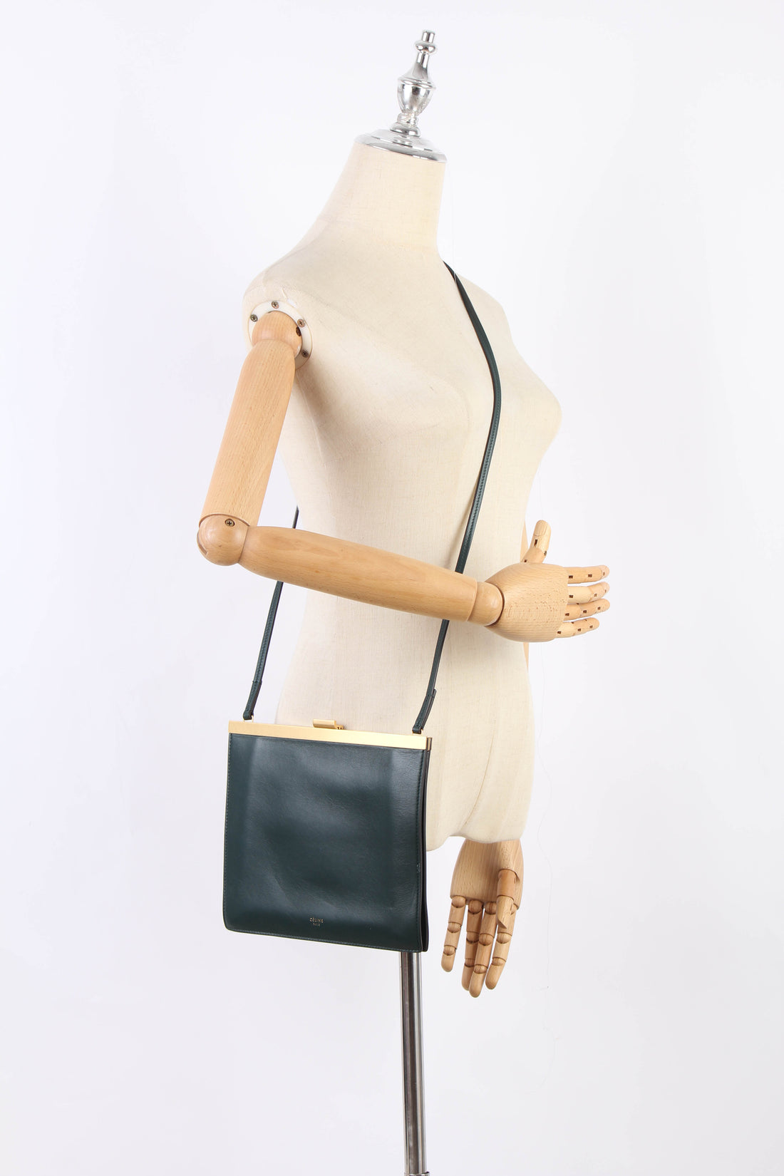 Mini Clasp Leather Crossbody Bag