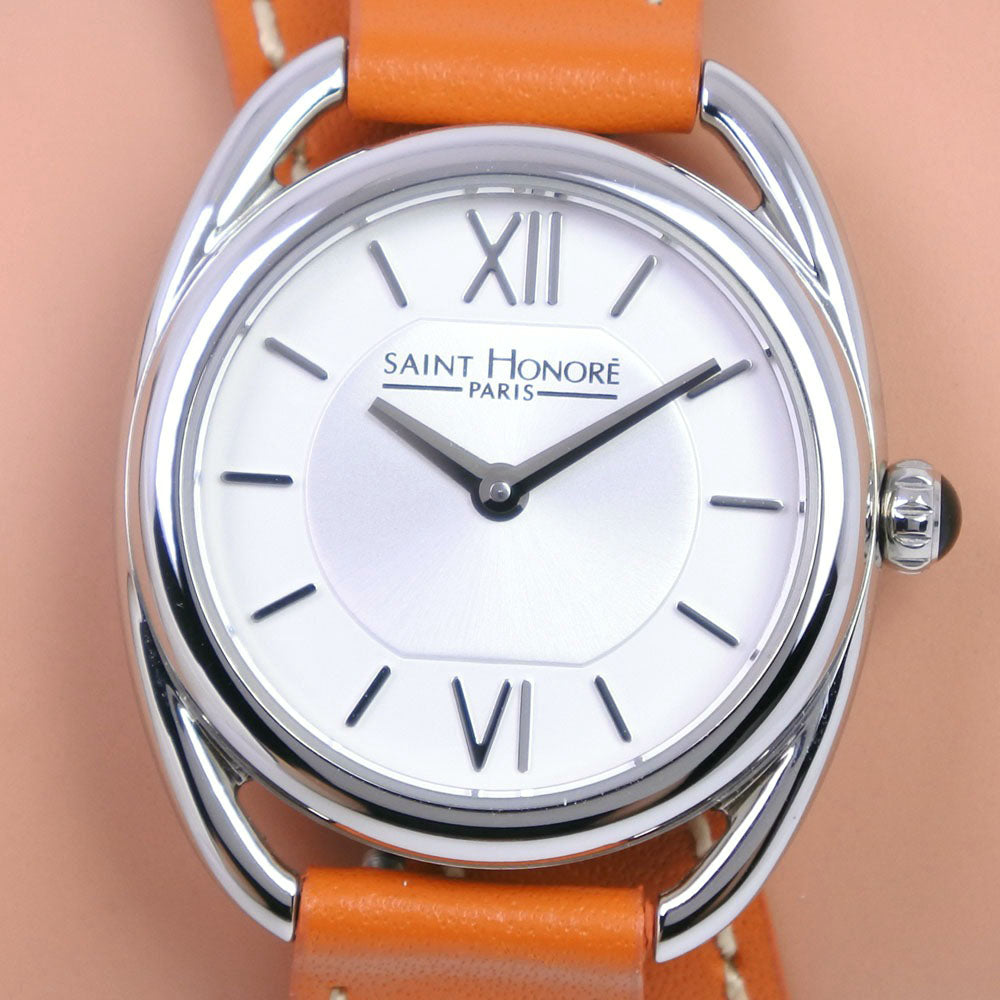 Saint Honore CHARISMA 721524.1 Ladies' Stainless Steel & Leather Watch with Silver Dial [Used, Rank A] 721524.1