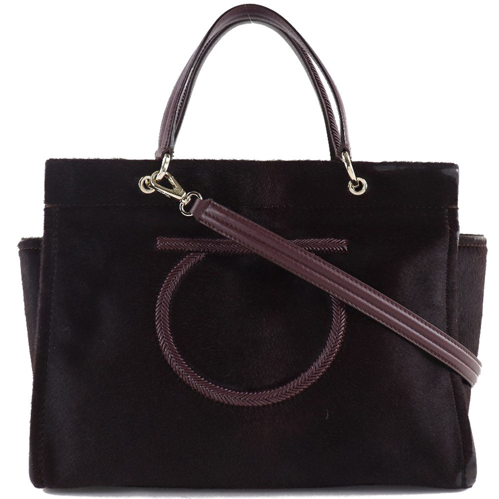 Gancini Leather Handbag EE-21 H237