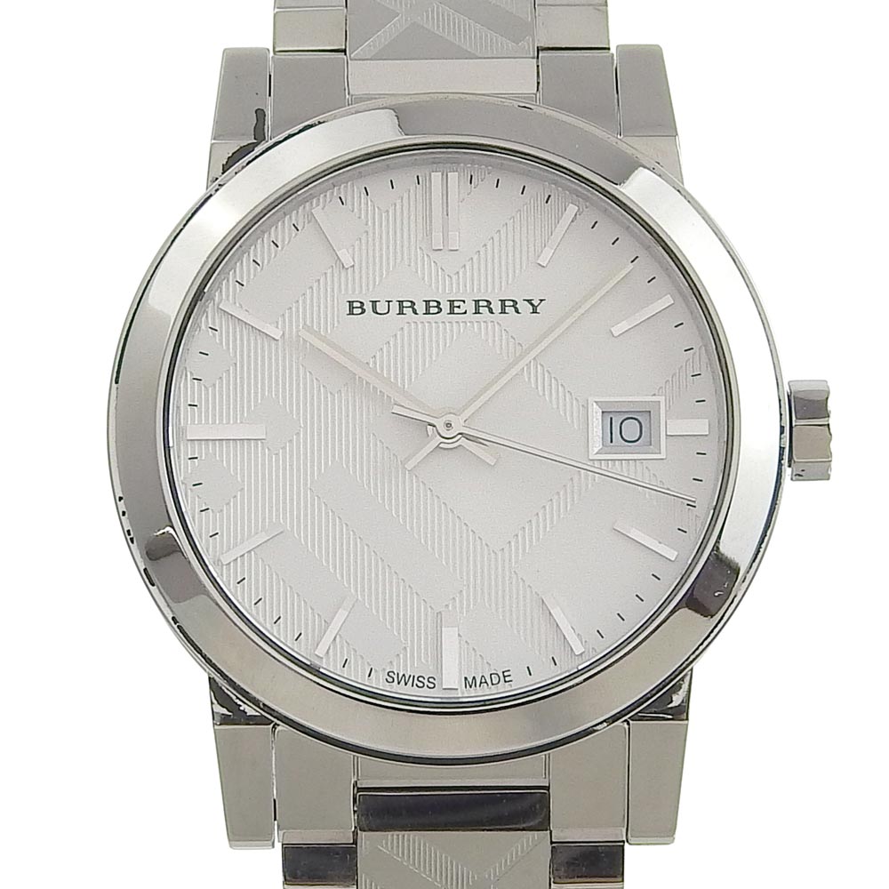 Burberry Men's Watch, Model BU9144, Stainless Steel, Quartz Analog, White Dial [Pre-owned] BU9144