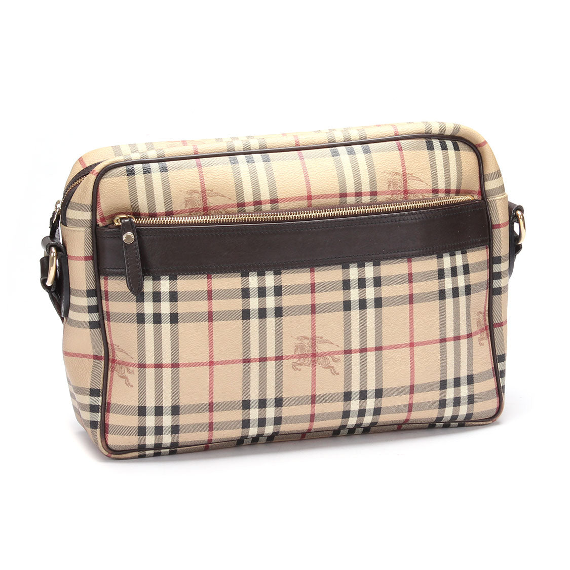 Haymarket Check Canvas Messenger Bag