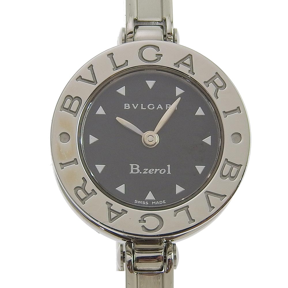 Bvlgari B-zero1 Ladies' Watch BZ22S - Stainless Steel, Silver, Quartz Movement, Black Dial, Used in Grade A Condition BZ22S