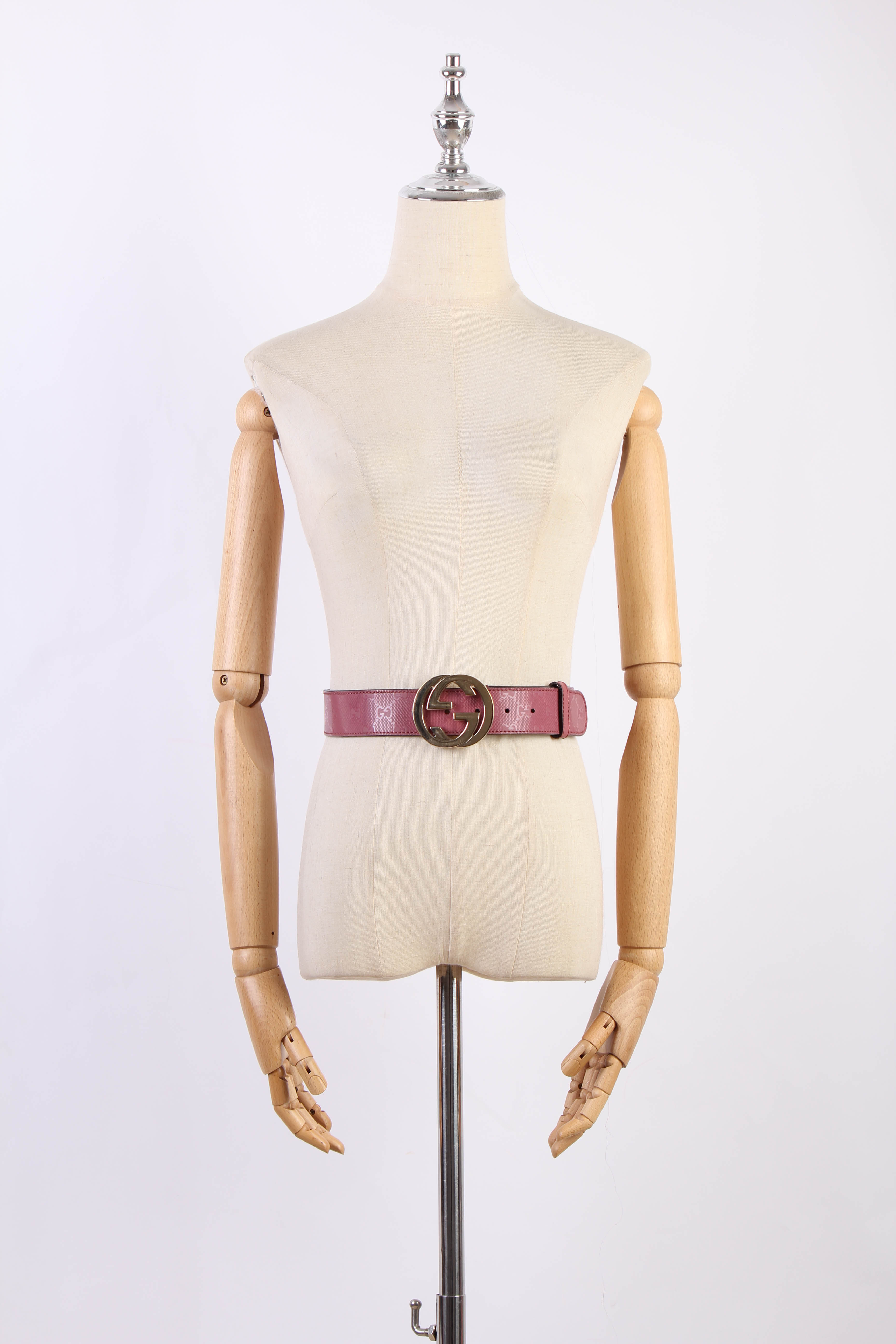 Interlocking G Leather Belt 114876