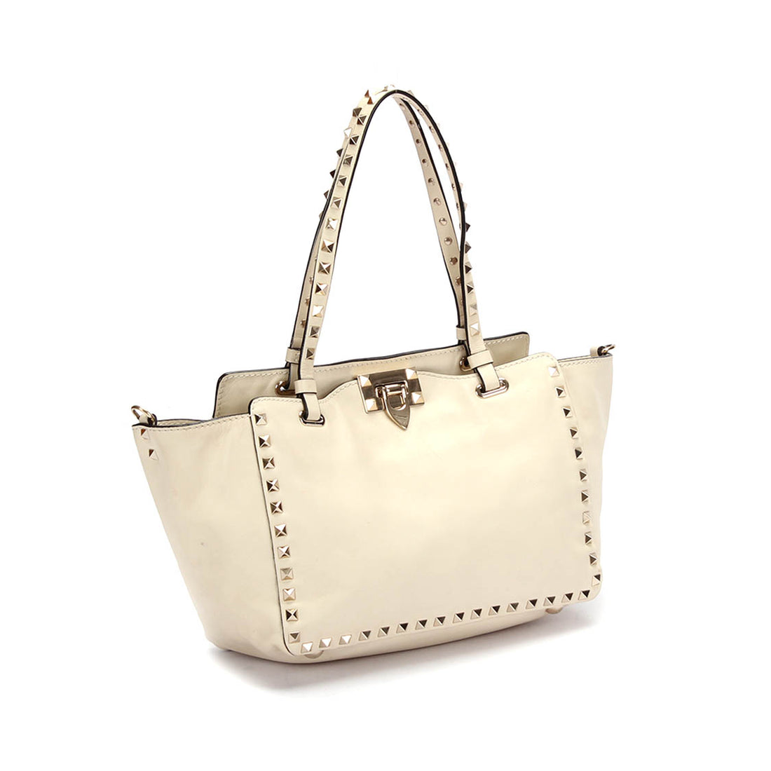 Leather Rockstud Tote Bag