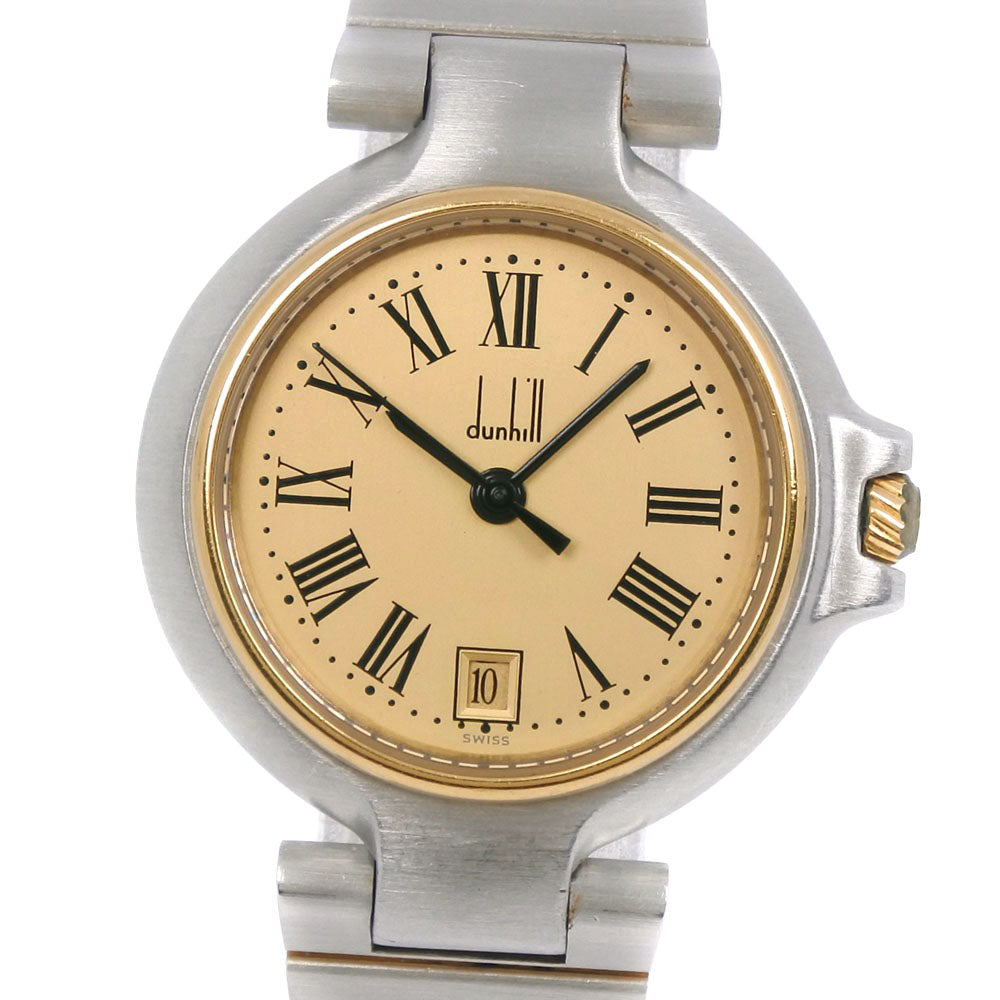 Dunhill Millennium Ladies' Watch in Stainless Steel with Silver Quartz and Gold Dial