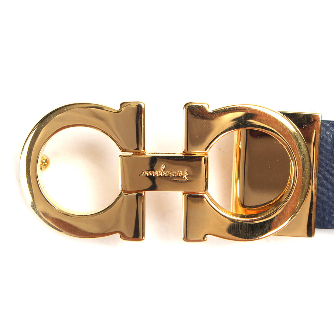 Gancini Leather Belt