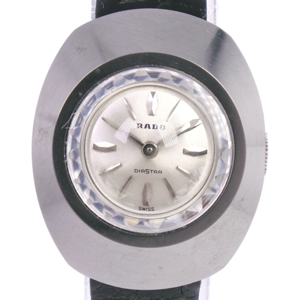 RADO DIATAR cal.1677 Ladies Stainless Steel and Leather Manual Watch with Silver Dial
