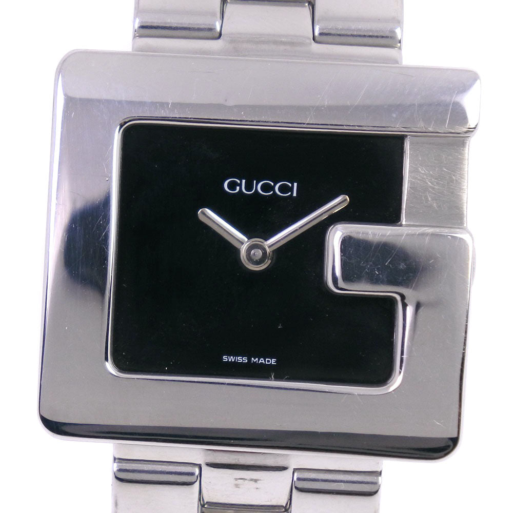 GUCCI 3600J Ladies Stainless Steel Quartz Watch with Black Dial 3600J