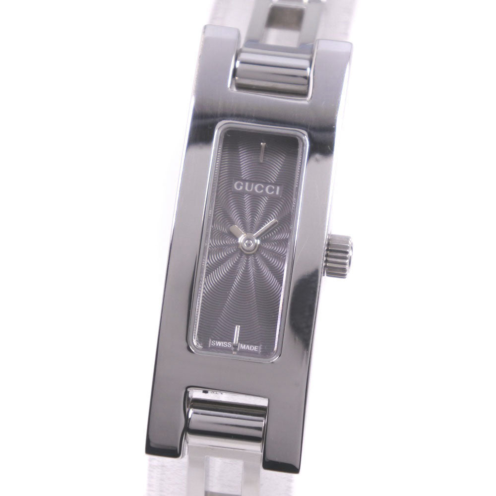 Gucci Ladies Stainless Steel Silver Quartz Watch with Grey Dial 3900L (Pre-loved, A-Rank Condition) 3900L