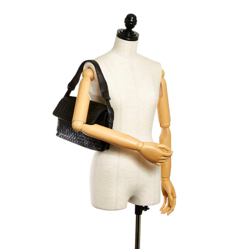 Intrecciato Leather Shoulder Bag