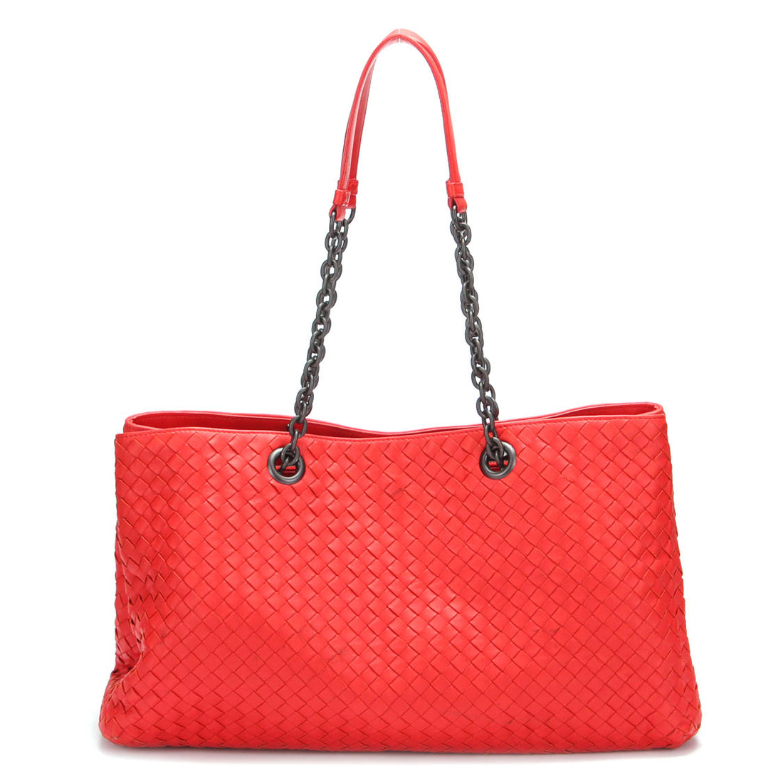 Intrecciato Double Chain Tote Bag