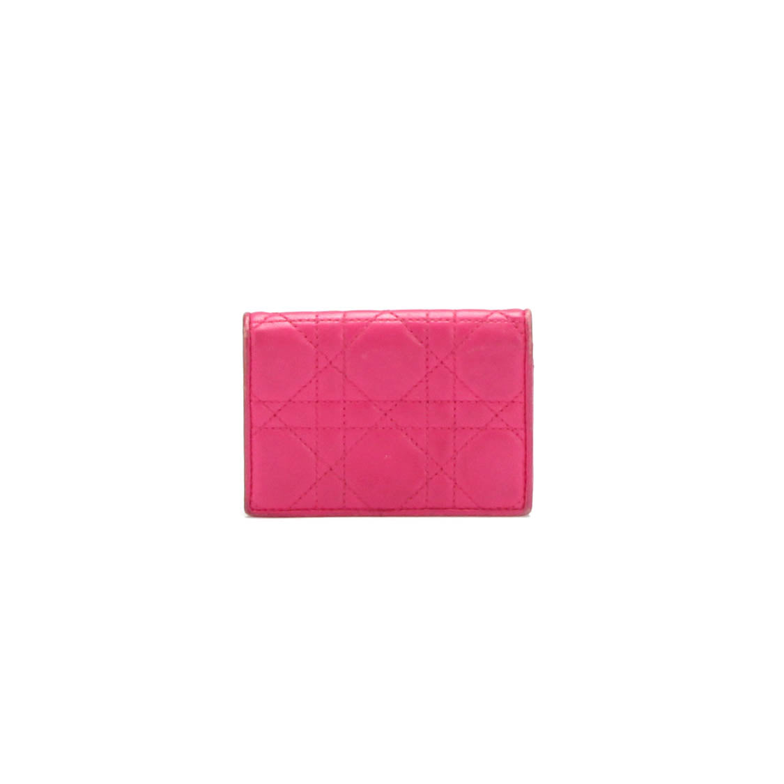 Cannage Leather Card Case