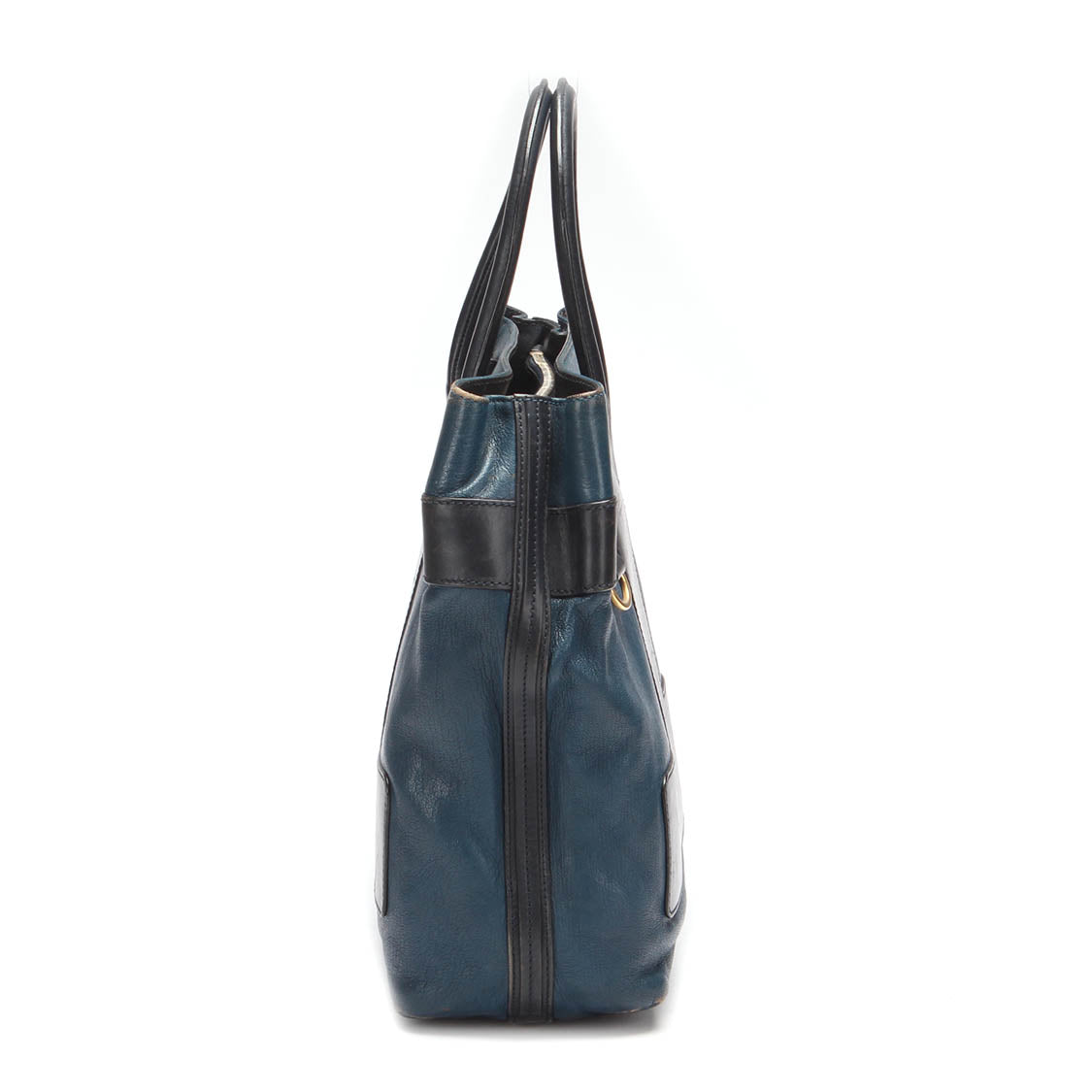 Bicolor Leather Handbag