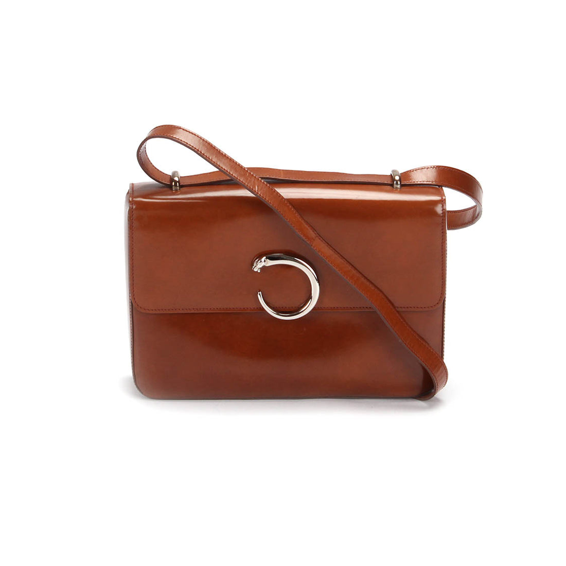 Panthere Leather Crossbody Bag