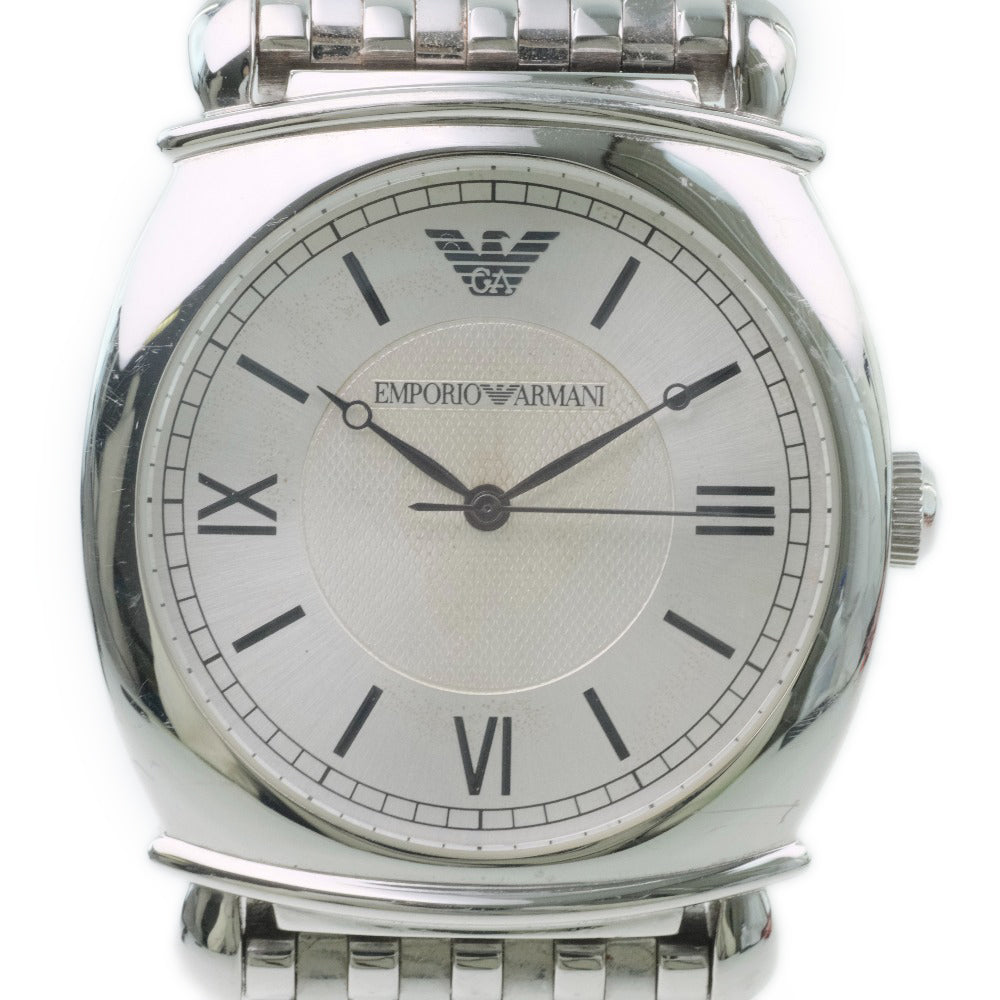 Emporio Armani Men's AR-0298 Stainless Steel Quartz Watch with Silver Watch Face [Second Hand] AR-0298