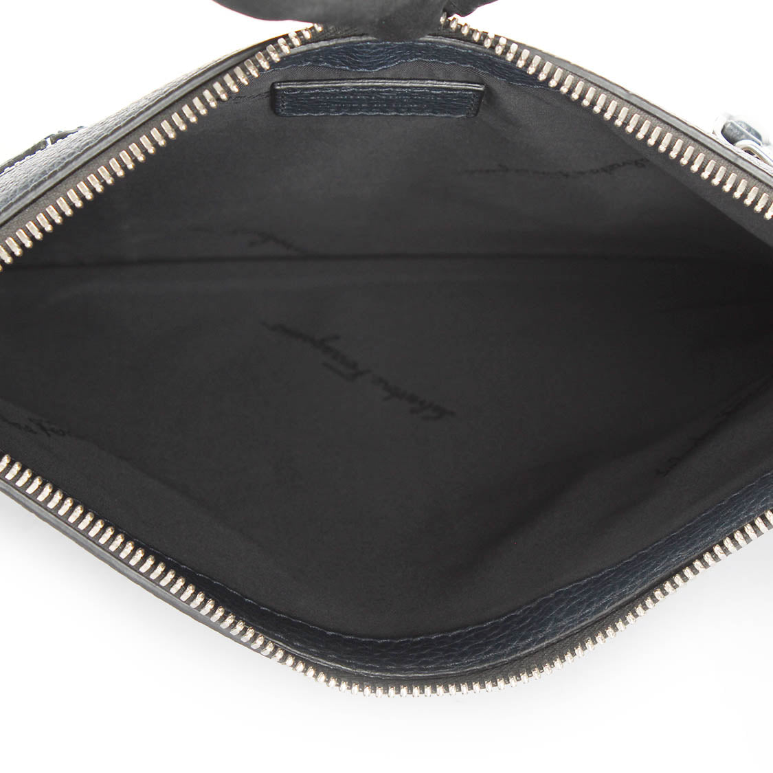 Gancini Leather Clutch Bag