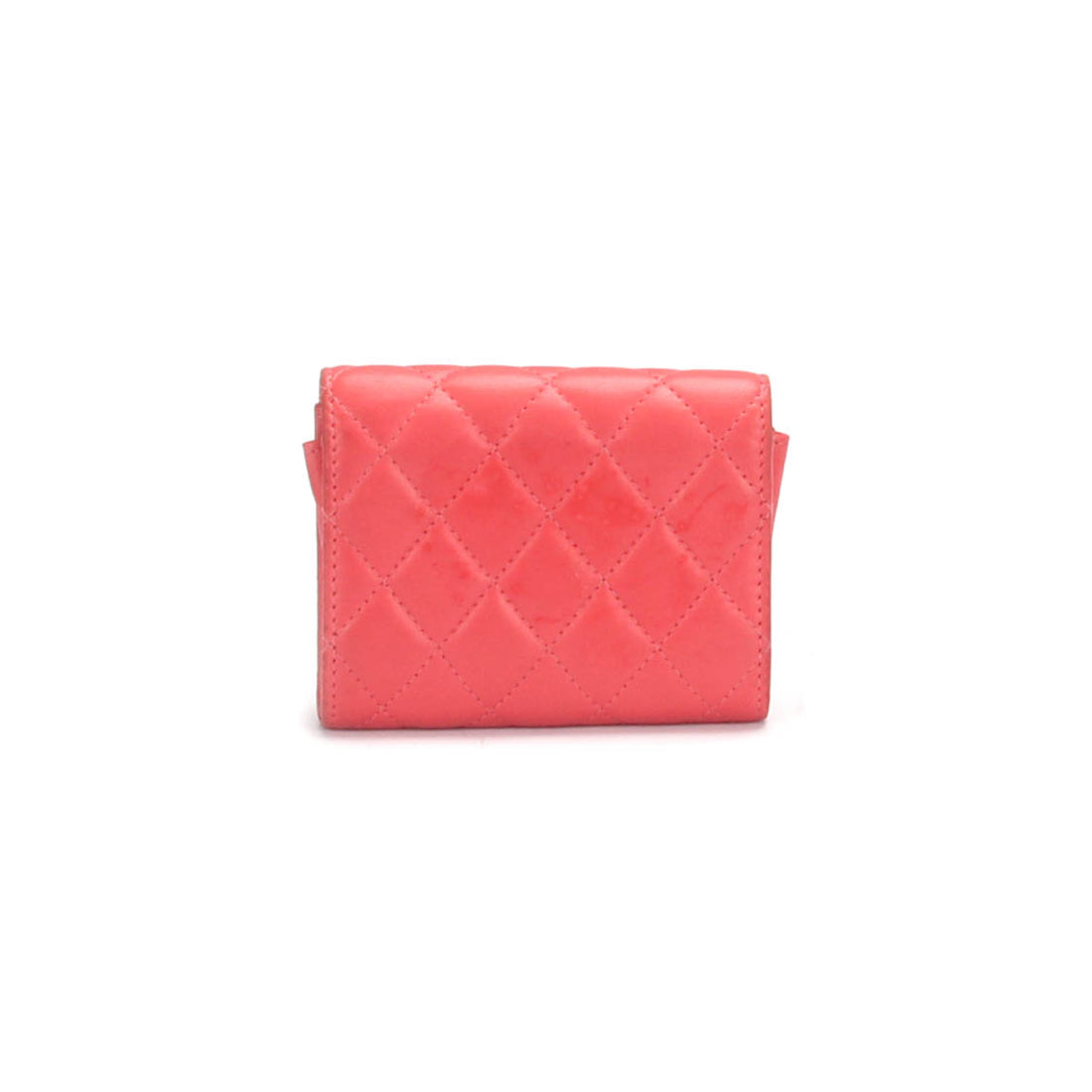 Camellia Leather Small Wallet