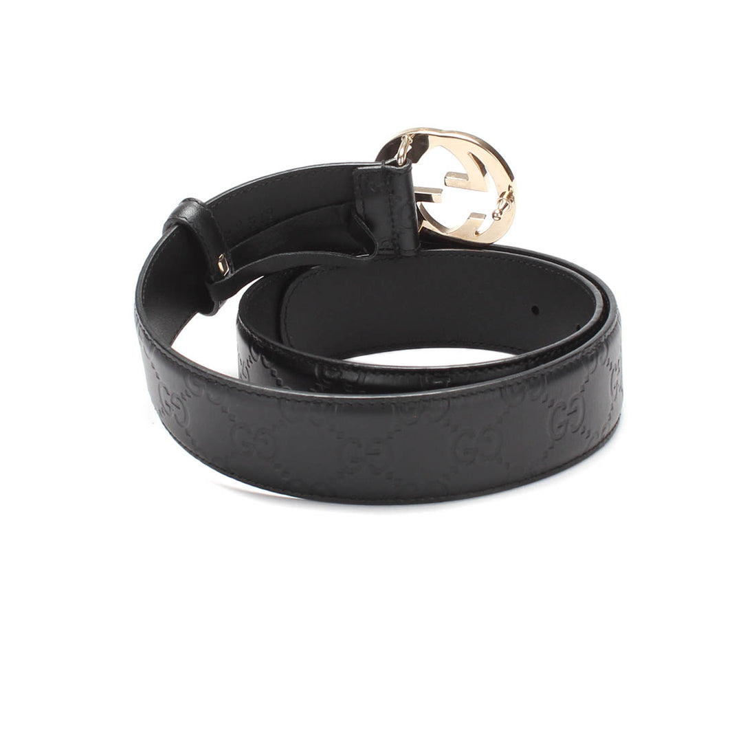 Interlocking GG Guccissima Belt