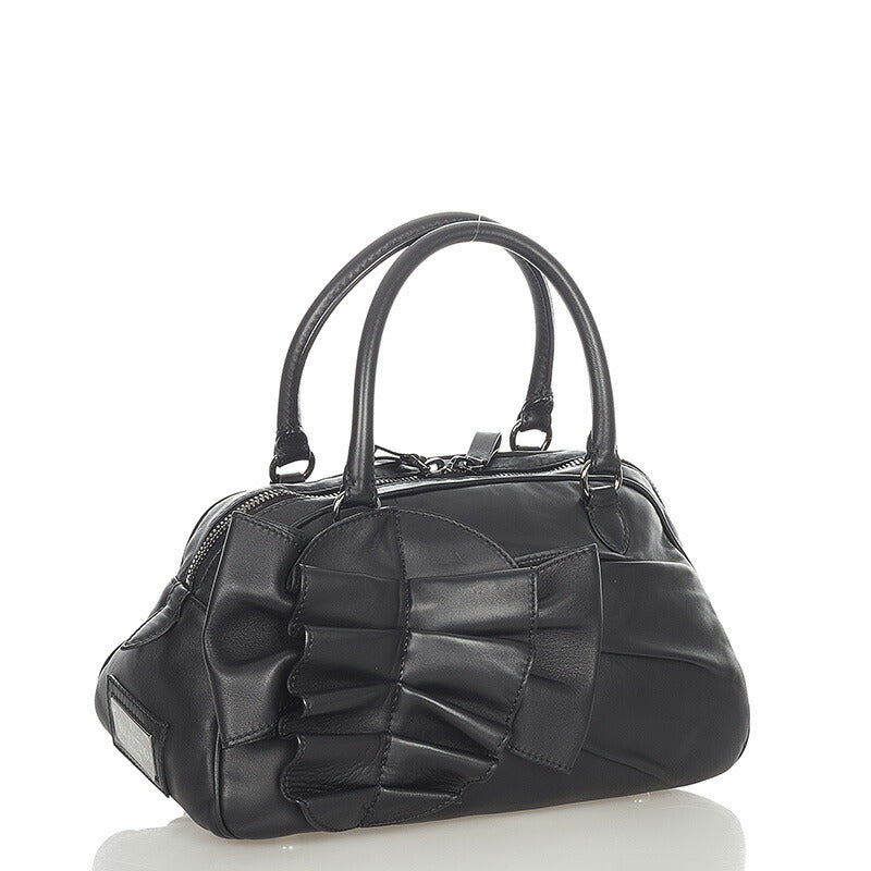 Bow Leather Handbag