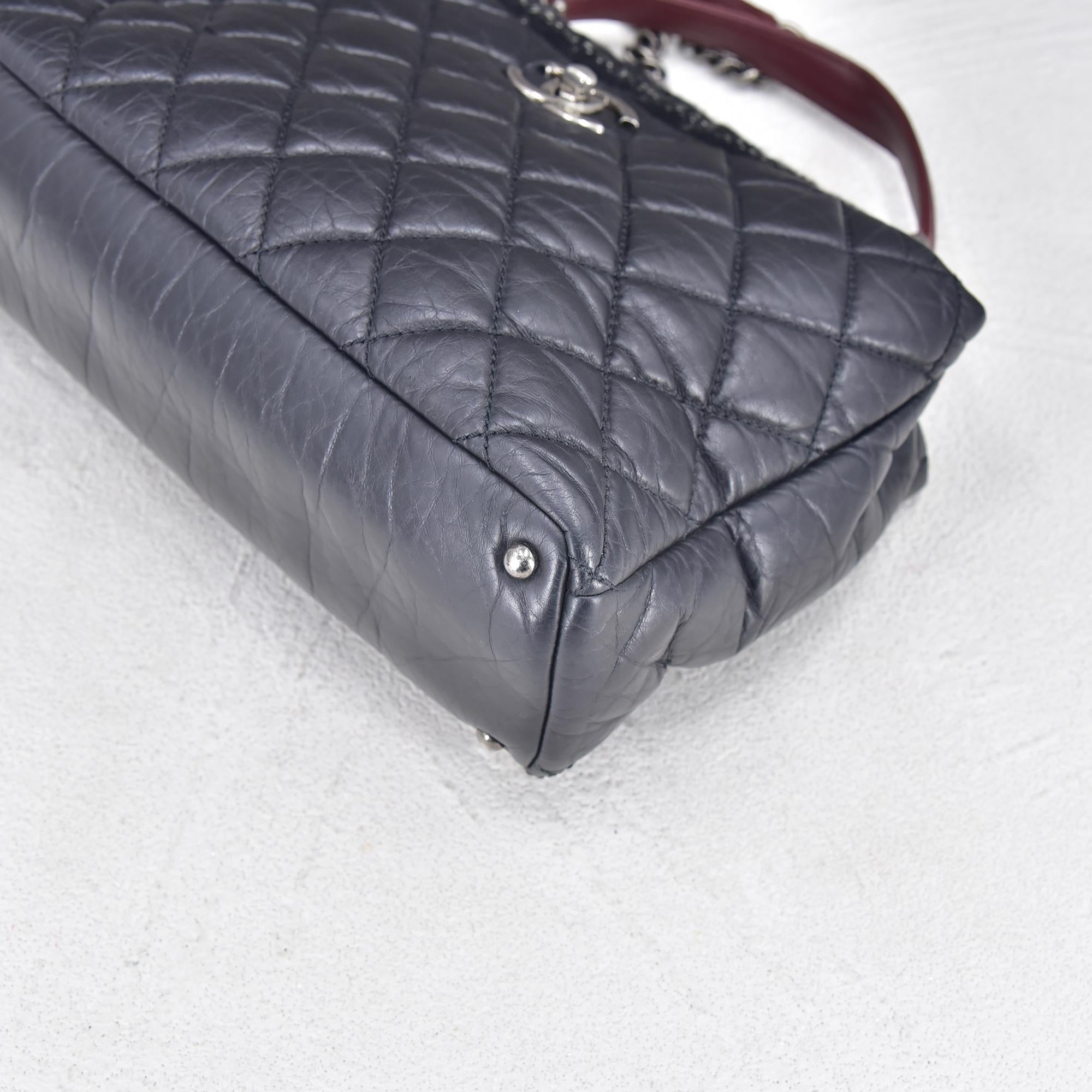 Quilted Leather & Tweed Portobello Handbag
