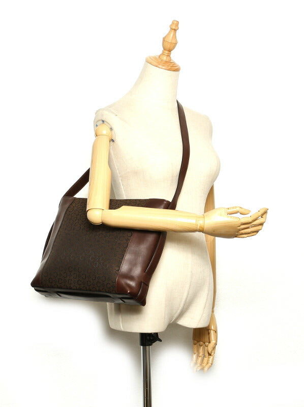 C Macadam Canvas Shoulder Bag