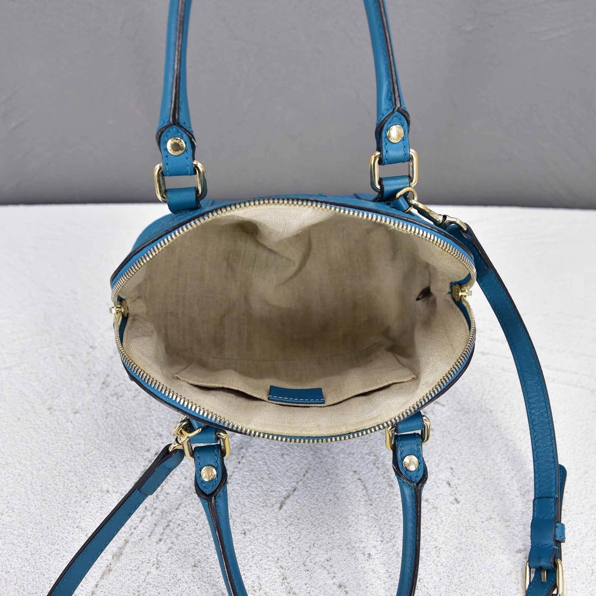 Mini Microguccissima Dome Shoulder Bag 449654