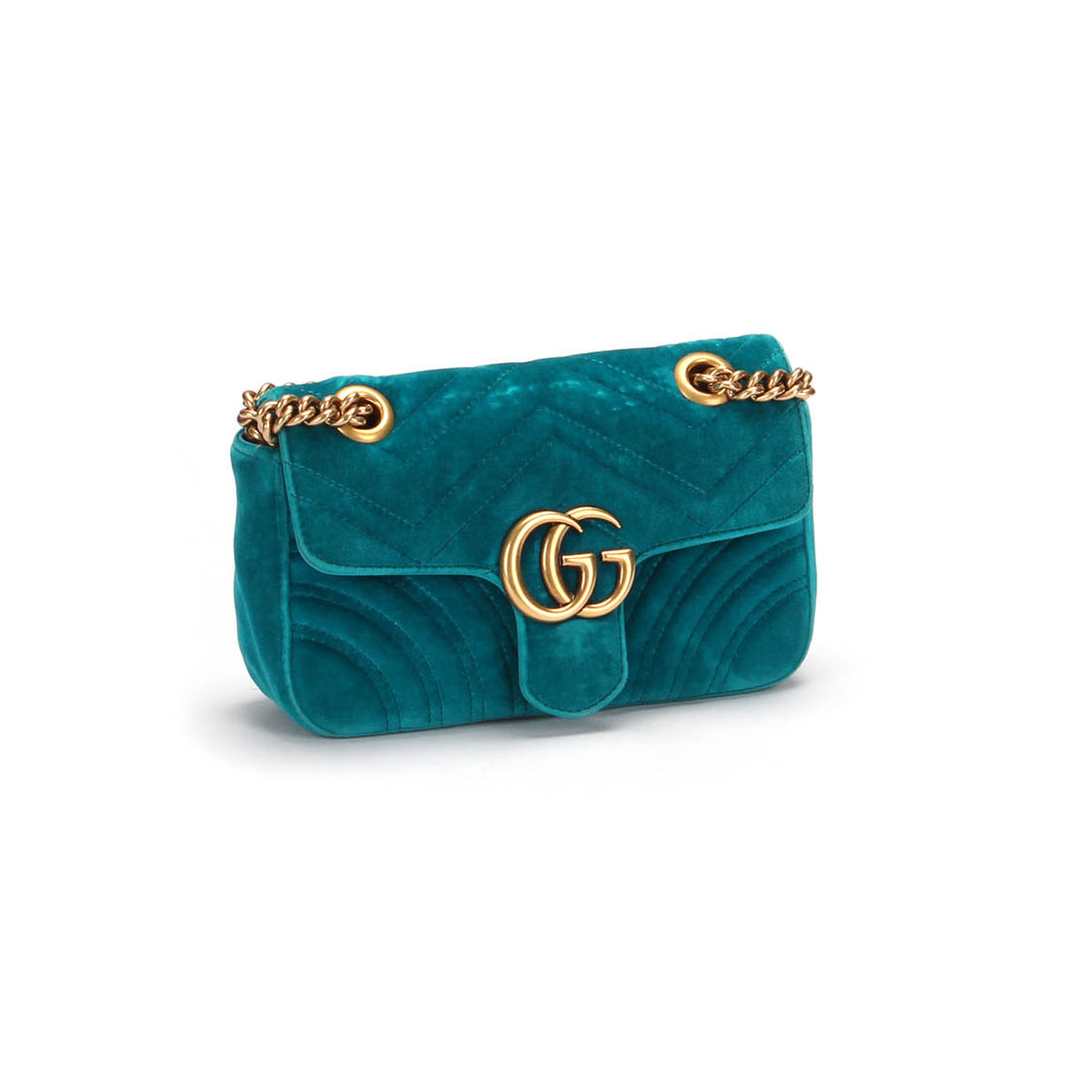 Mini GG Marmont Velvet Shoulder Bag 446744