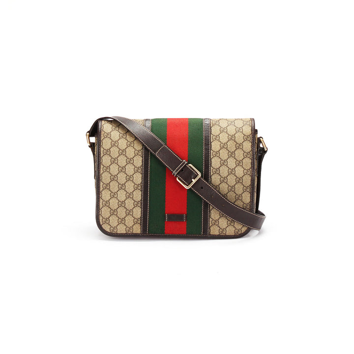 GG Supreme Web Crossbody Bag