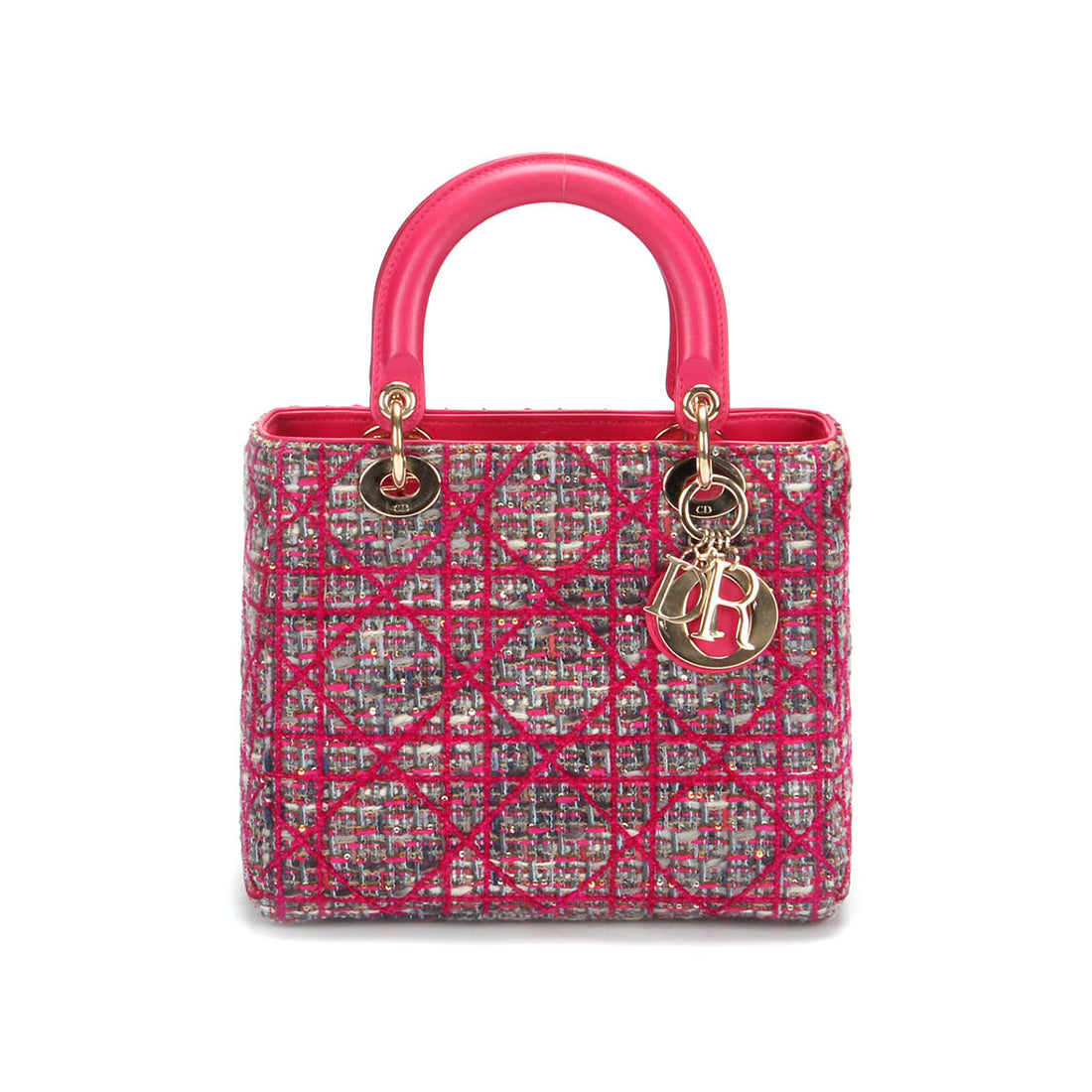 Small Cannage Tweed Lady Dior