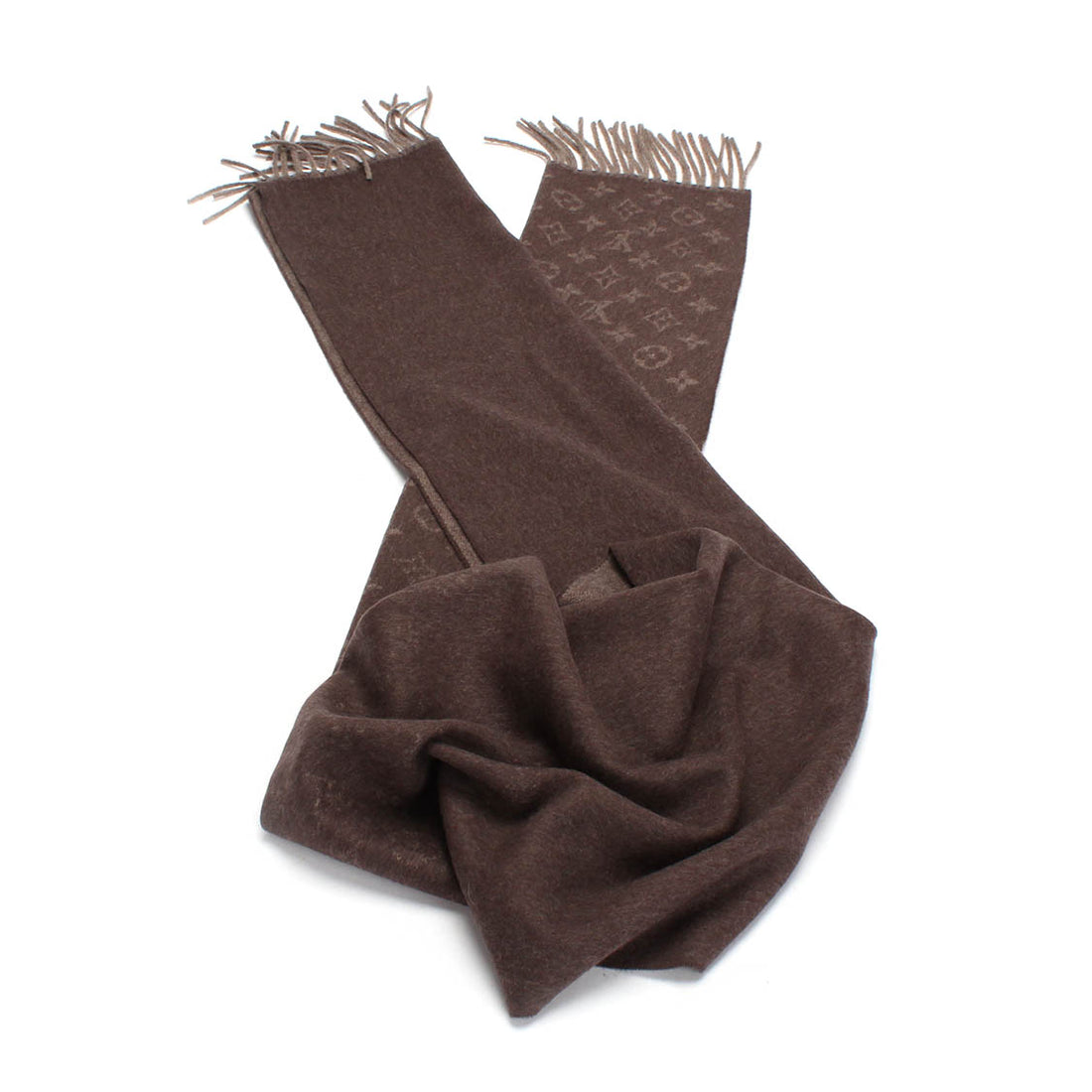 Monogram Silk and Wool Scarf