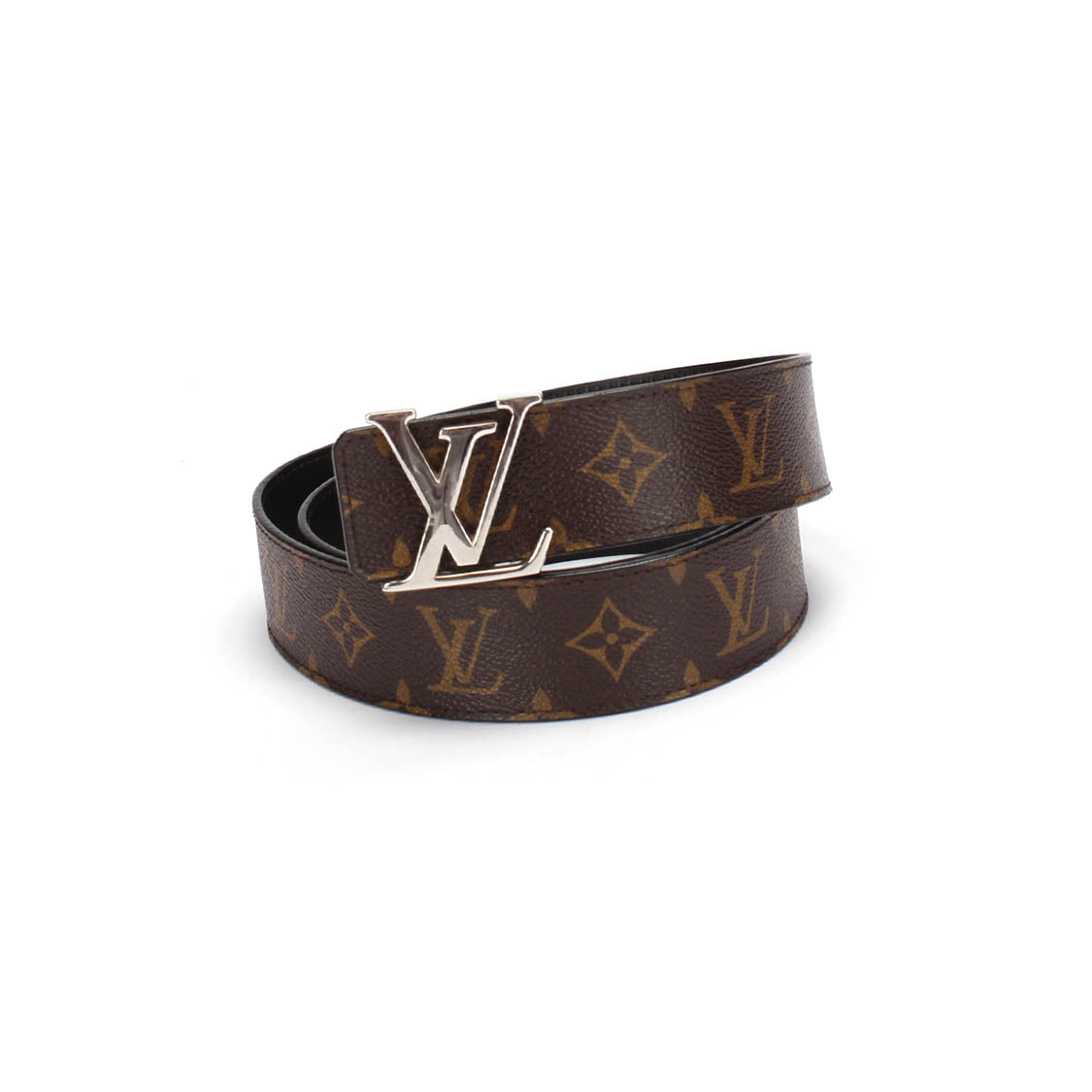 Louis Vuitton Monogram Initiales Belt M9821 Brown Leather Pony-style  calfskin ref.982411 - Joli Closet
