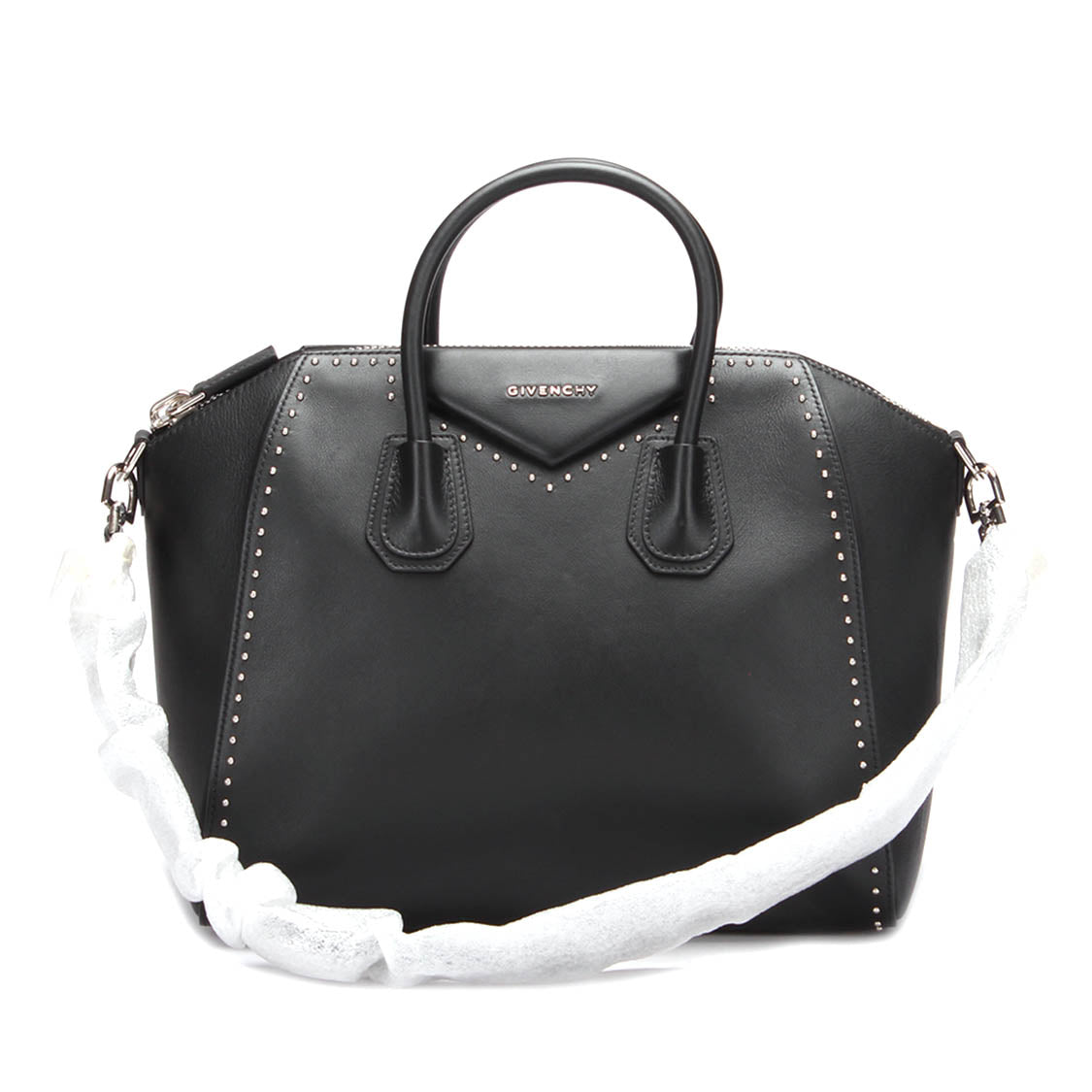 Studded Antigona Leather Shoulder Bag