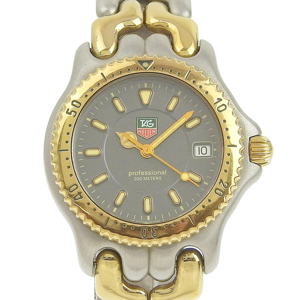 TAG Heuer  TAG Heuer Professional Boys' Swiss Made Quartz Watch in Gold, with Stainless Steel & Gold Plated Grey Dial【Used】 Metal Quartz WG1220-KO in Fair condition