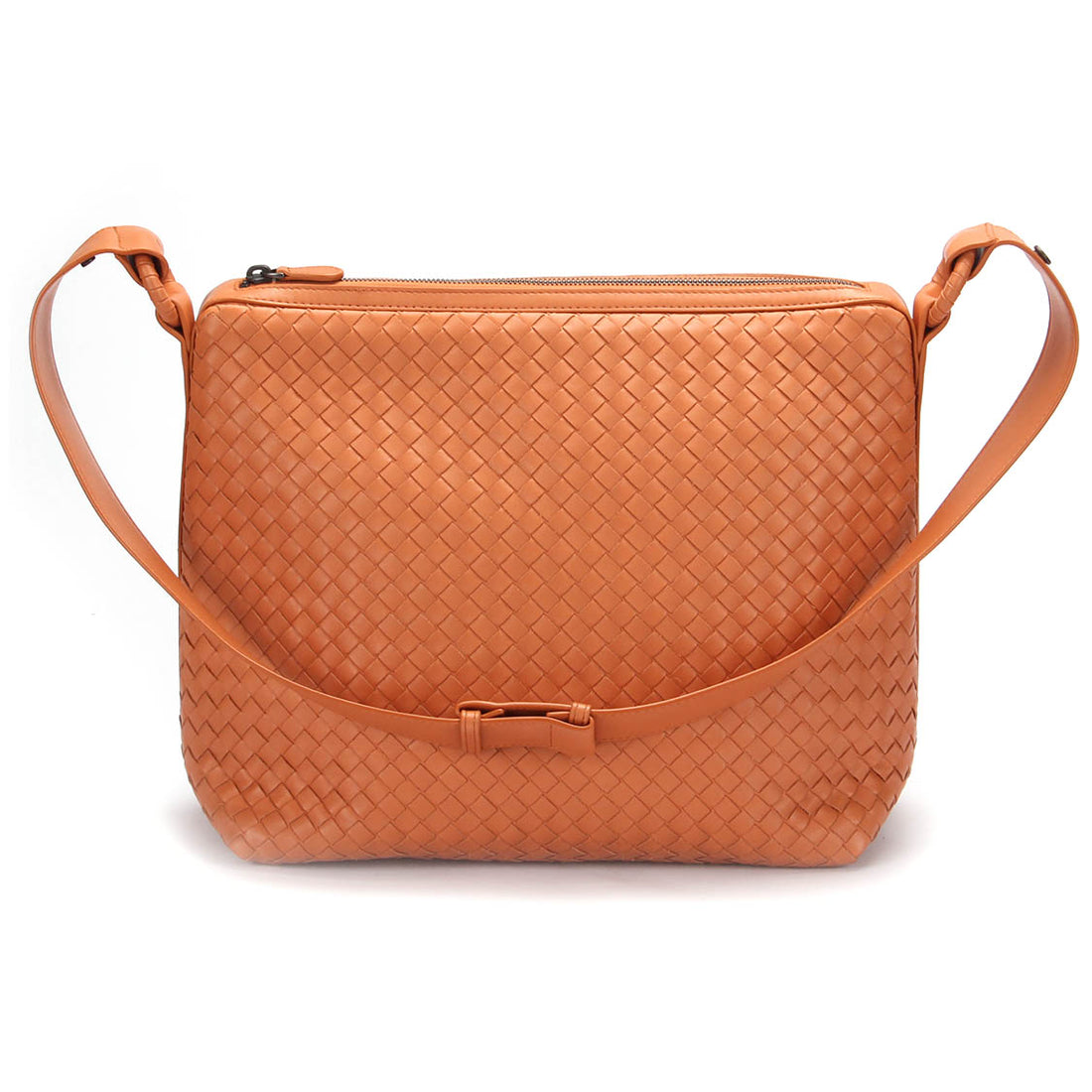 Intrecciato Leather Crossbody Bag