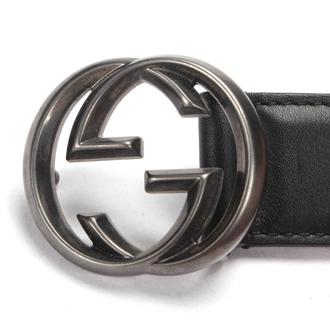 Interlocking G Leather Belt 403959