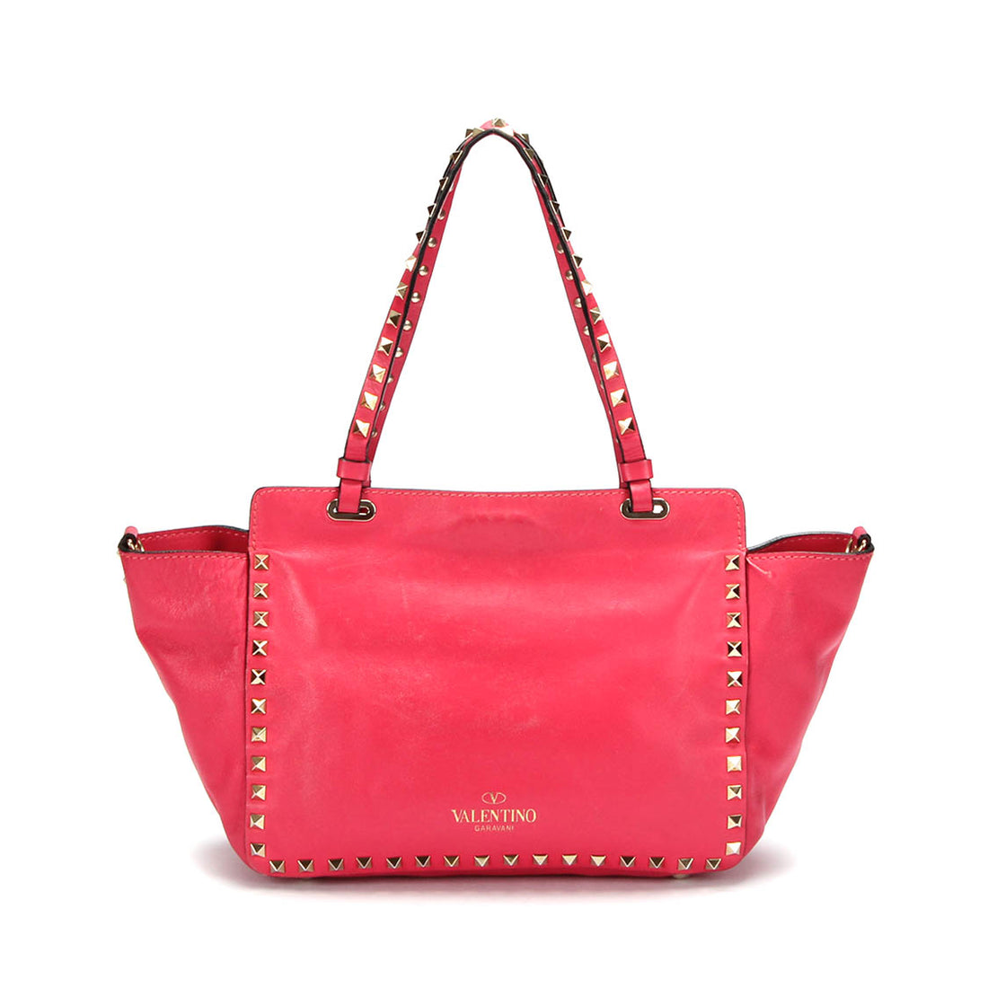 Leather Rockstud Tote Bag