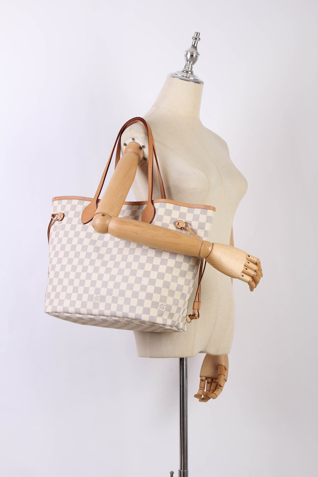 Damier Azur Neverfull MM with Pouch