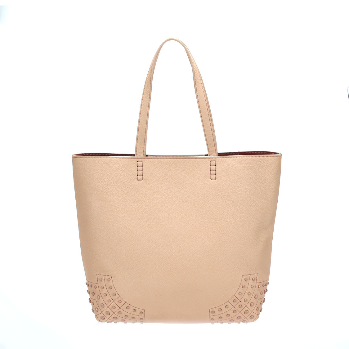 Waves Leather Tote Bag