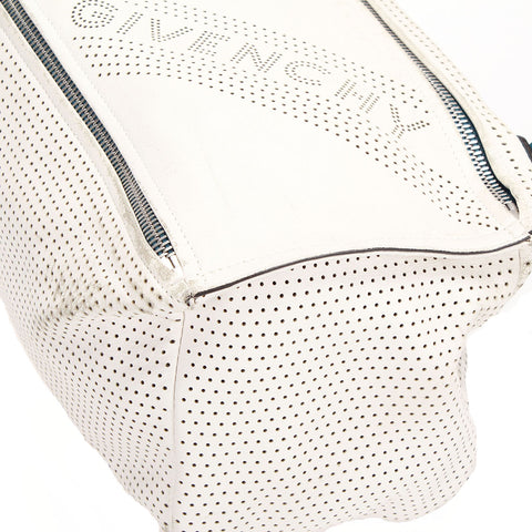 Perforated Pandora Leather Shoulder Bag