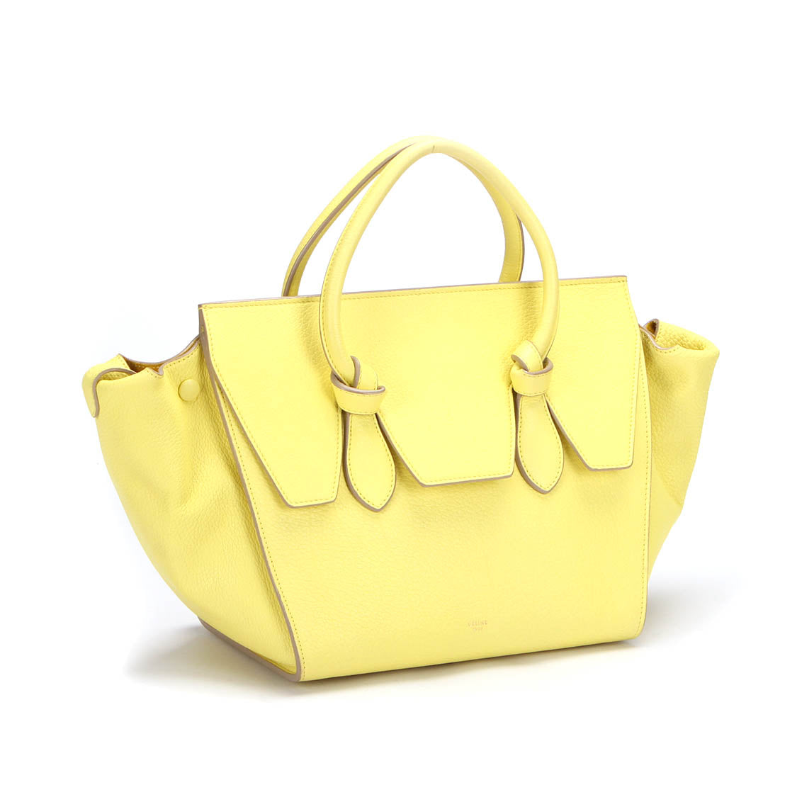 Tie Leather Tote Bag