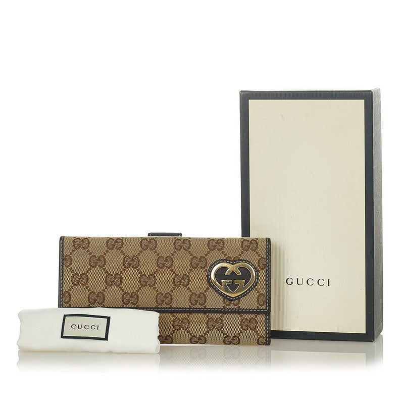 Lovely GG Canvas Long Wallet 245723