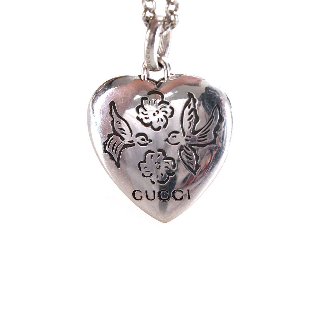 Blind for Love Heart Pendant Necklace