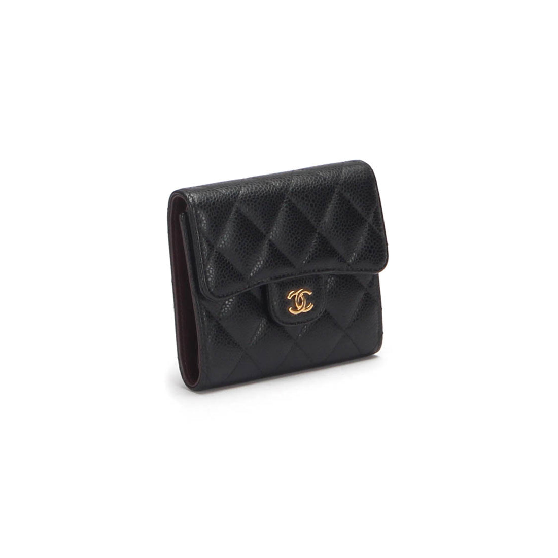 Caviar Compact Flap Wallet