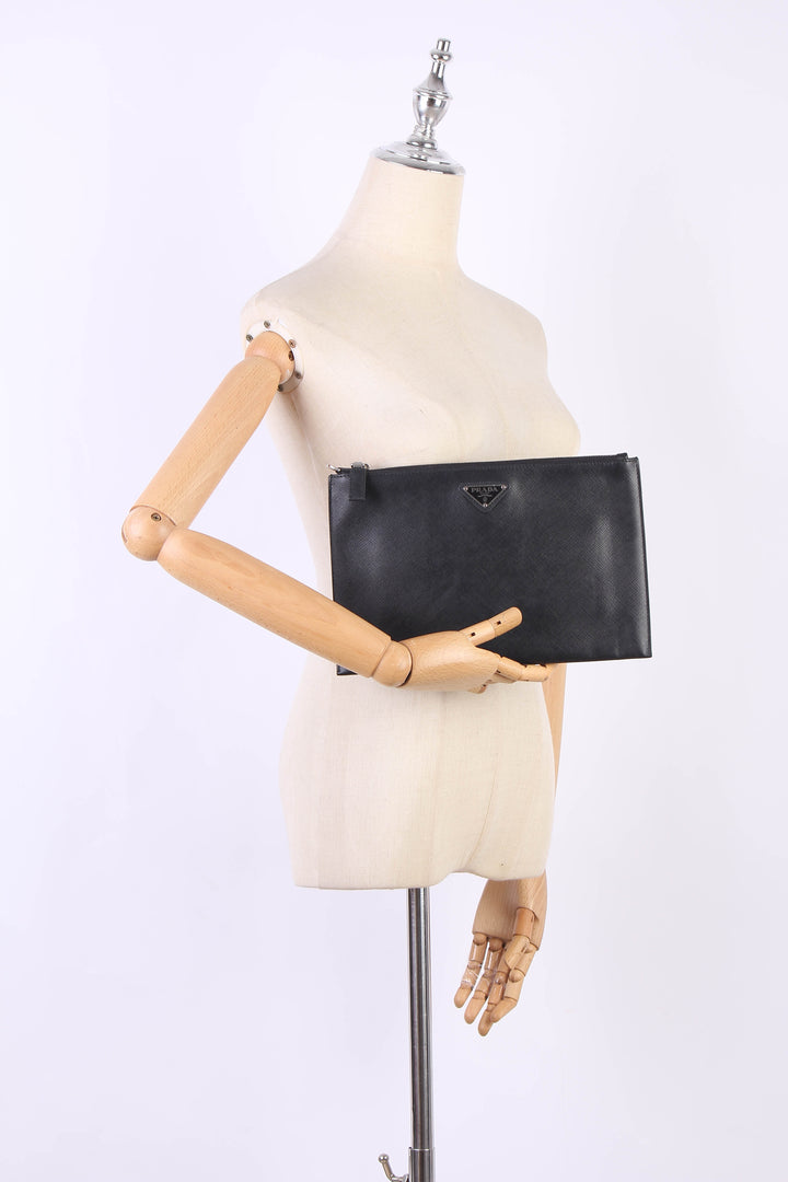 Saffiano Clutch Bag