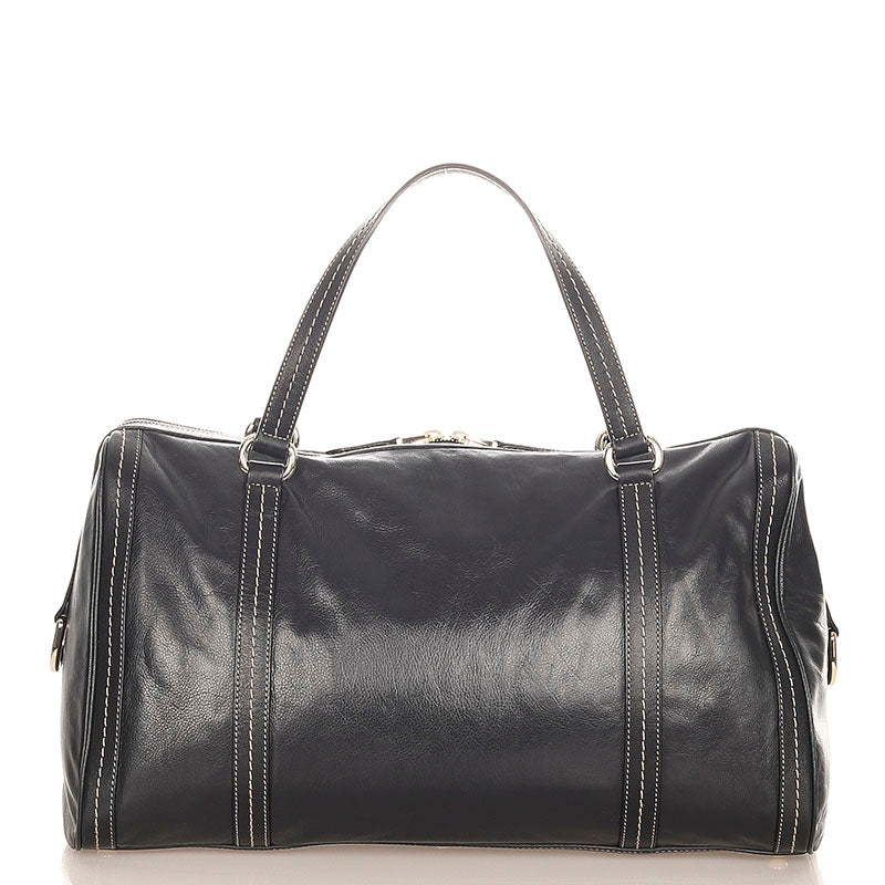 Large Duchessa Leather Boston Bag 181488