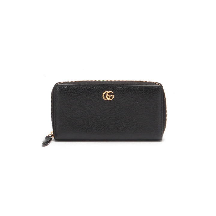 GG Marmont Leather Zip Around Wallet 456117