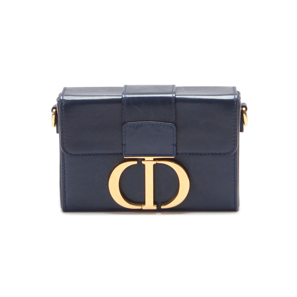 Leather Mini 30 Montaigne Box Bag – LuxUness